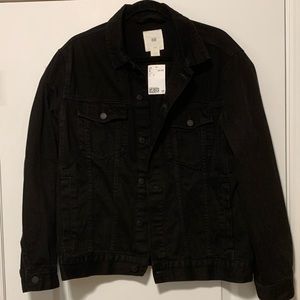NWT Black Jean Jacket